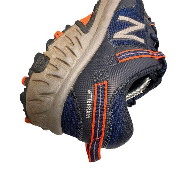 New Balance 410v6 Trail Navy Blue Orange Men Sz 10.5 D Shoes AT Tread Gorpcore - Picture 15 of 16